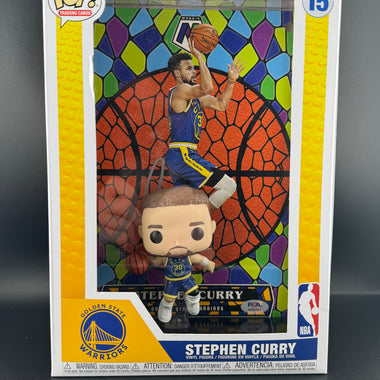 Steph Curry Funko Pop with AUTOGRAPHED Stained Glass Insert