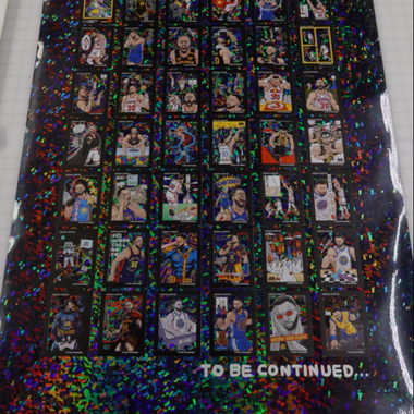 UNCUT SHEET - Complete Set "To Be Continued" Series One Poster (Adhesive Artifacts)