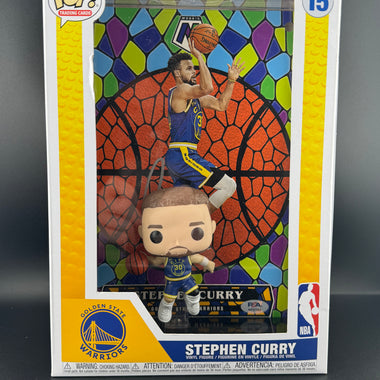 Steph Curry Funko Pop with AUTOGRAPHED Stained Glass Insert
