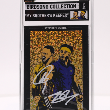 "My Brother's Keeper" GOLD /4 Trading Card Sticker (Canvas & Birdsong Collection)